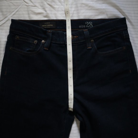 J. CREW Vintage Cropped Jeans Dark Wash Size 28 - Picture 8 of 11